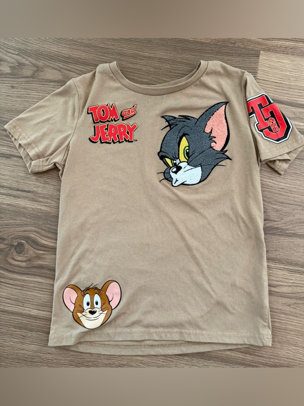 Tom and Jerry Graphic Tee Kids Size 10/12 Cartoon Shirt